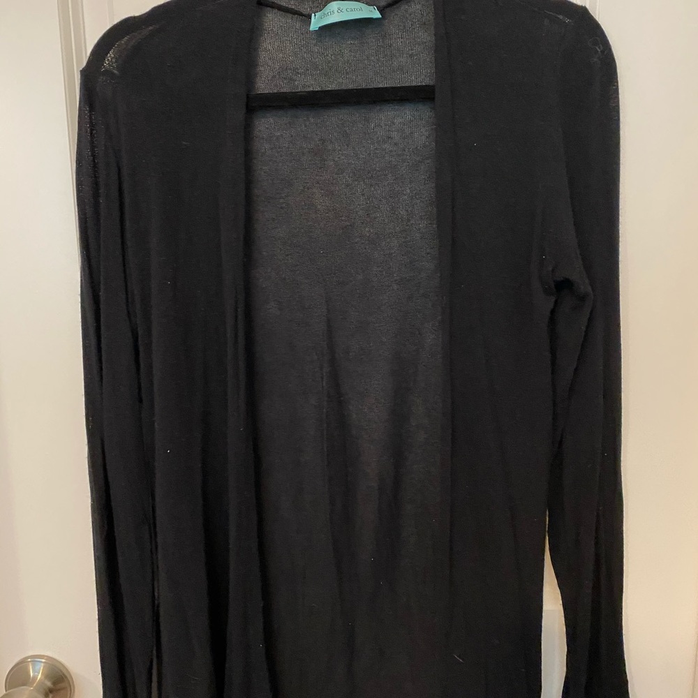 BLACK BREEZY CARDIGAN PERFECT FOR WORK